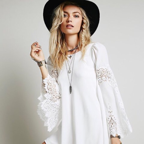 For Love and Lemons Festival Dress in White - Picture 1 of 6